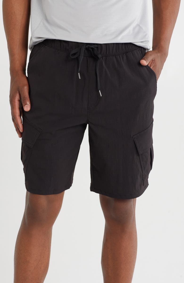90 DEGREE BY REFLEX Cargo Shorts, Main, color, Black