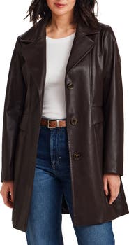 Gallery Faux Leather Coat
