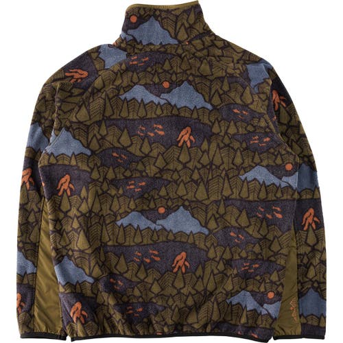 Kavu Teannaway Fleece Jacket In Brown