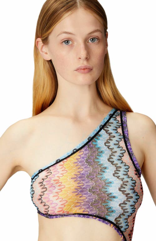 Missoni Long One-shoulder Cover-up With Cut-out Detail
