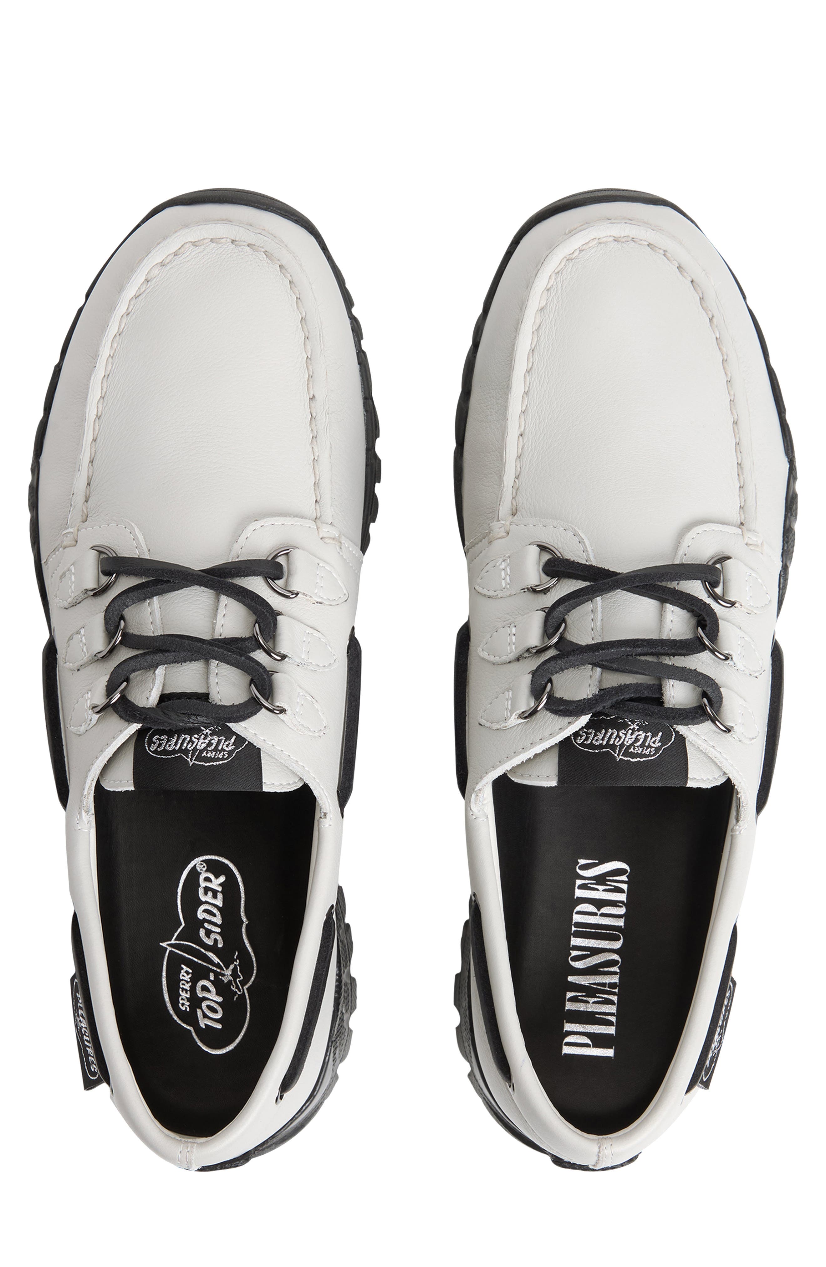 Sperry 3-Eye Vibram Hiker Shoe, Alternate, color, Bone Leather Tumbled