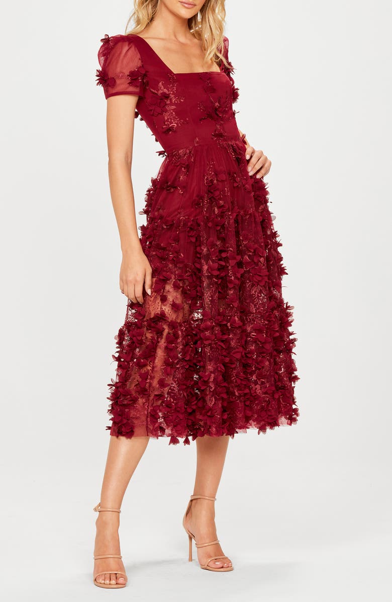 HELSI Heidi Floral Appliqué Cocktail Dress, Alternate, color,