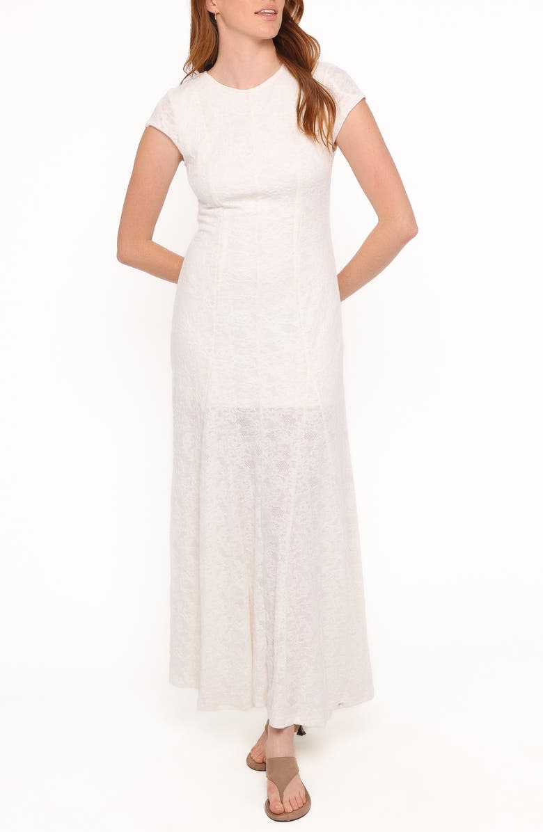 Petal & Pup Constance Lace Maxi Dress, Main, color, White