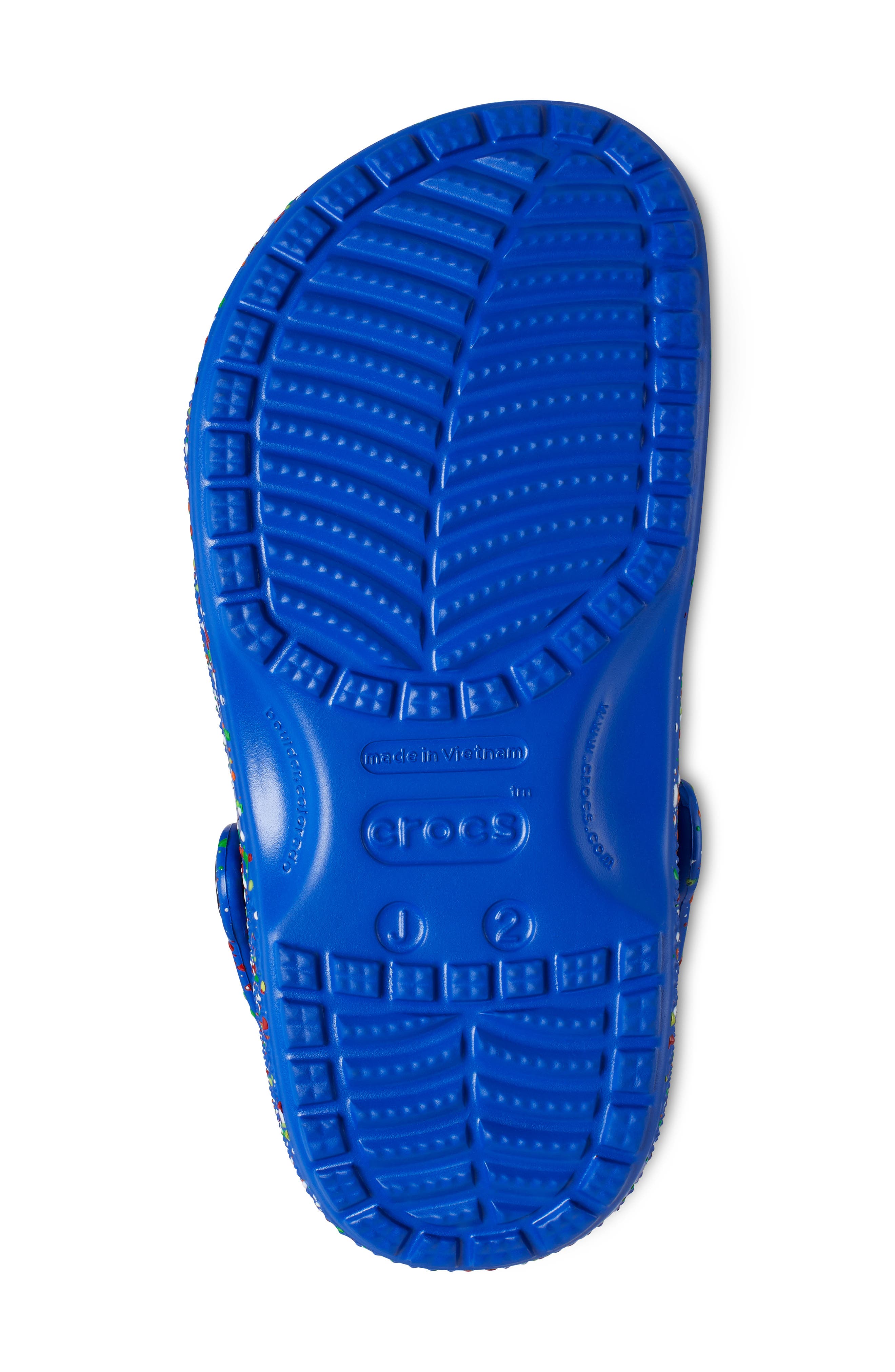 CROCS Kids' Classic Paint Splatter Clog, Alternate, color, Blue Bolt