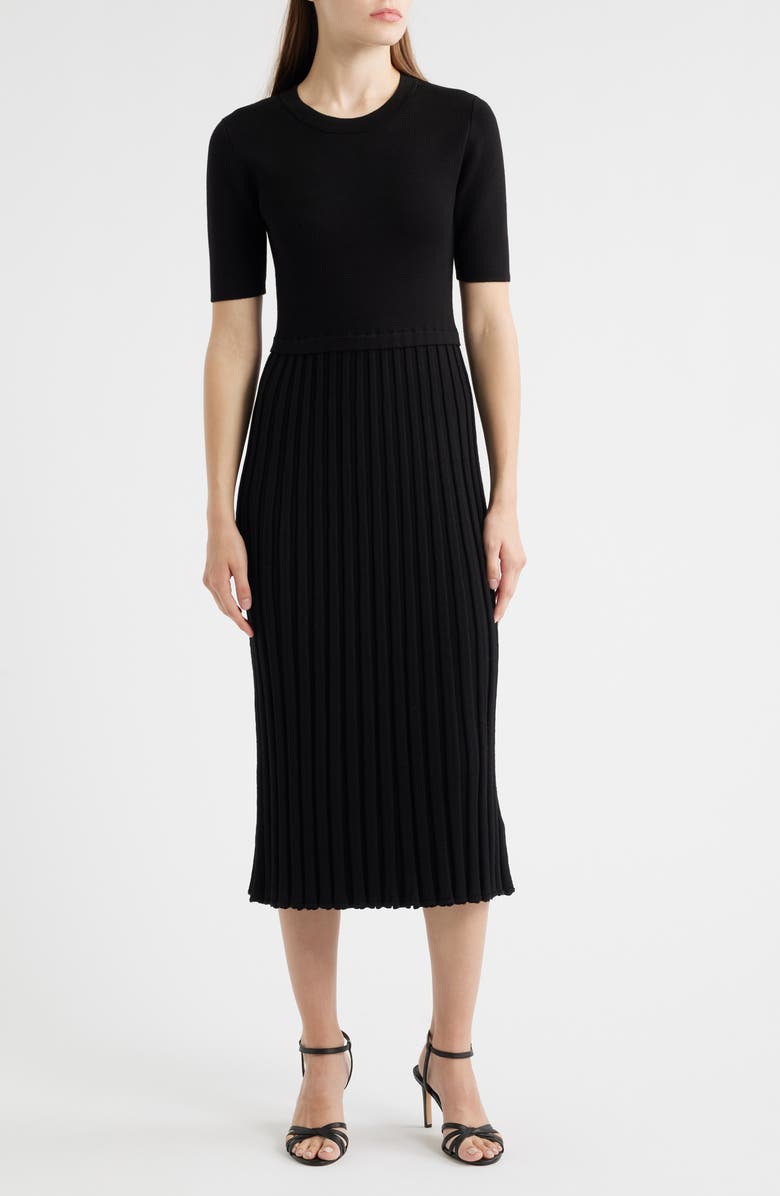 Elie Tahari The Vesper Knit Midi Dress, Main, color, 