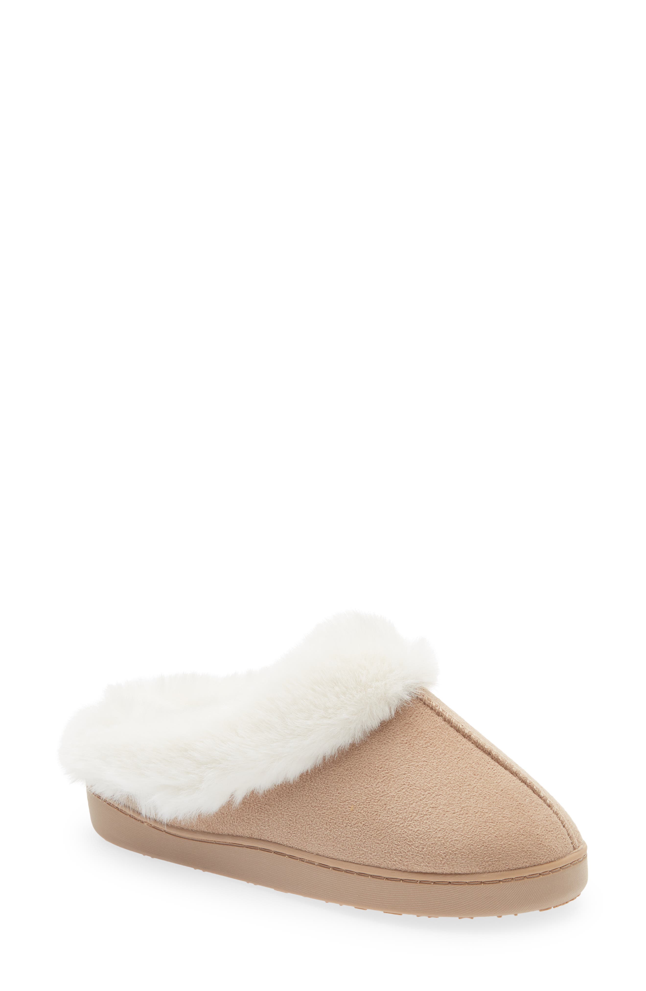 Microsuede Scuff Slipper, Main, color, AMPHORA