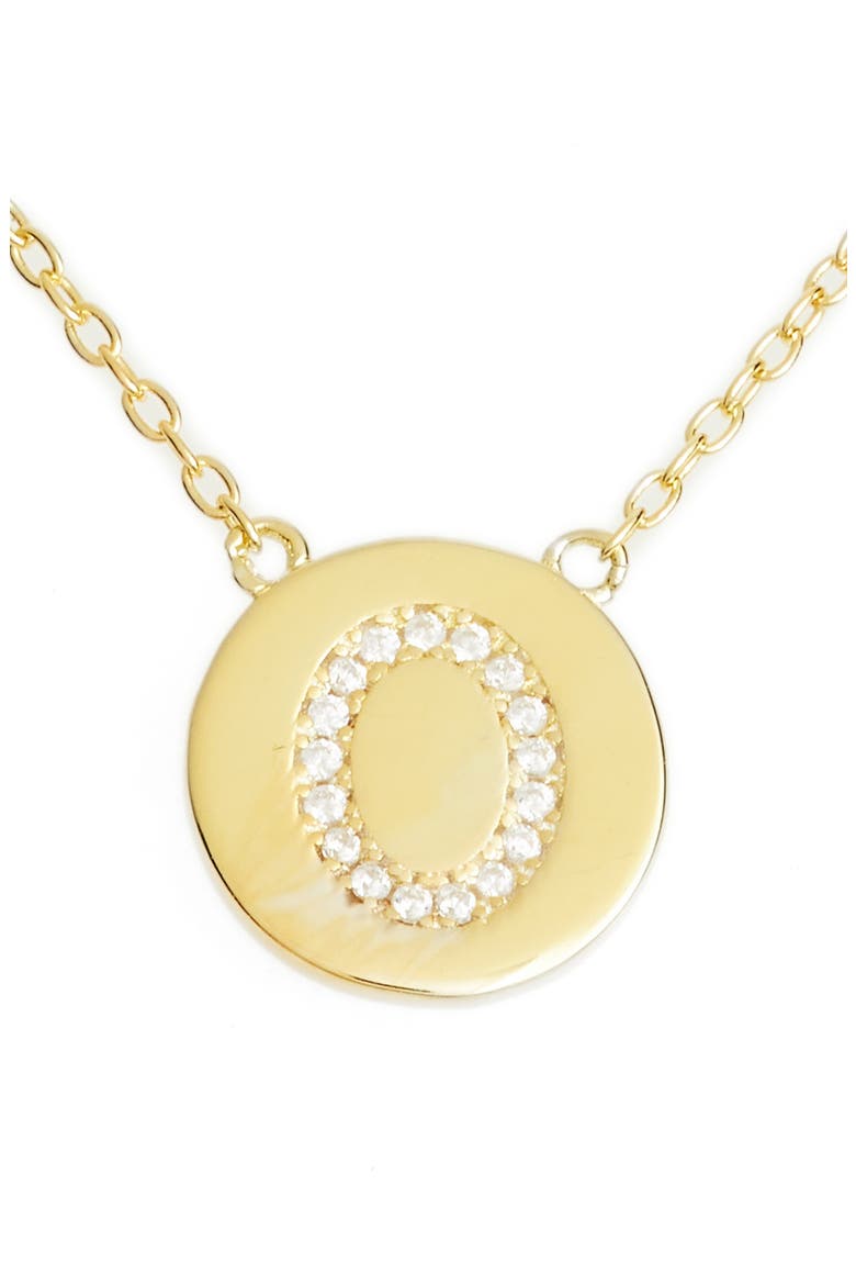 Crystal Embellished Initial Pendant, Main, color, GOLD-O