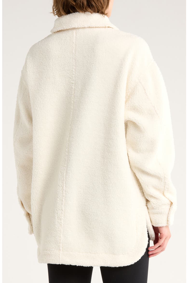 Chalet Bouclé Shirt Jacket, Alternate, color, IVORY EGRET