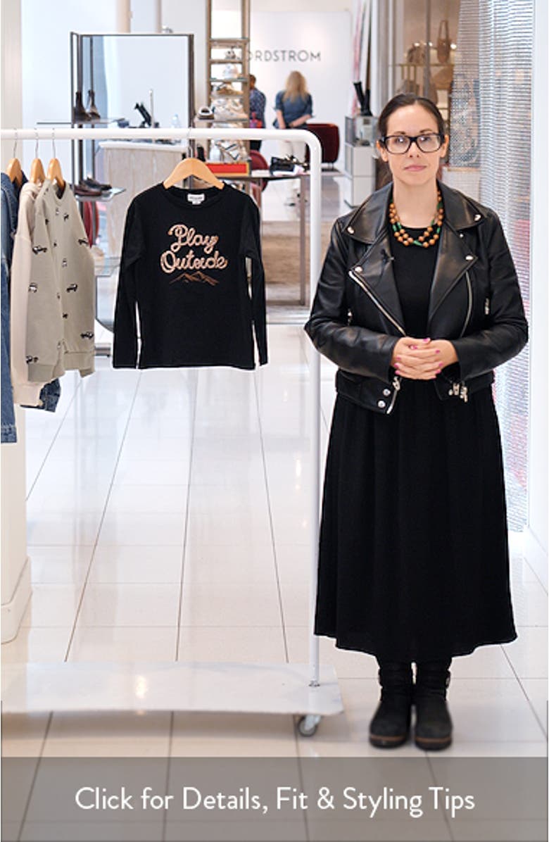 Kids' Play Outside Cord Appliqué Knit Top, sales video thumbnail