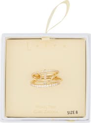 Leith Interlocked Cubic Zirconia Ring