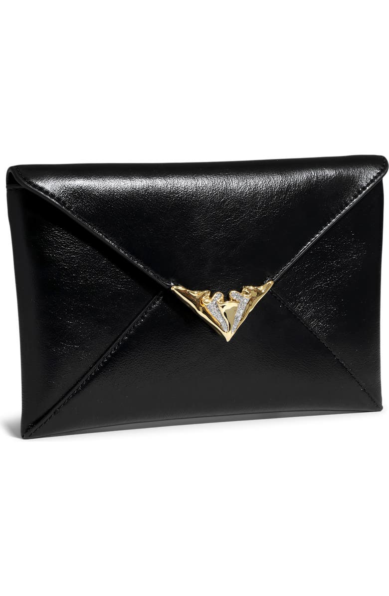 Alexis Bittar Envelope Clutch Bag, Alternate, color, Black