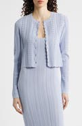 LoveShackFancy Peridot Pointelle Knit Cardigan