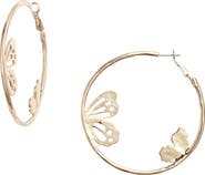 Nordstrom Cristina Martinez Butterfly Hoop Earrings