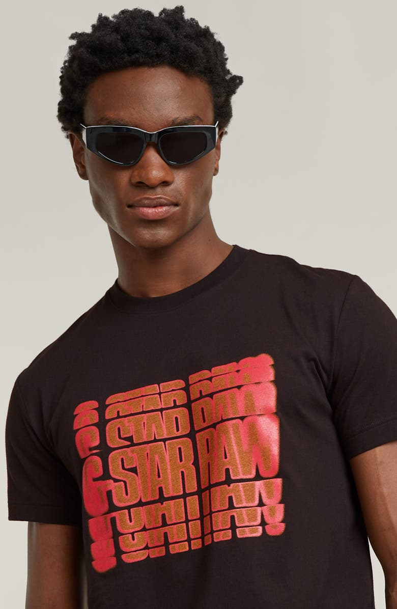 G-STAR Gradient Logo Organic Cotton T-Shirt, Alternate, color, 