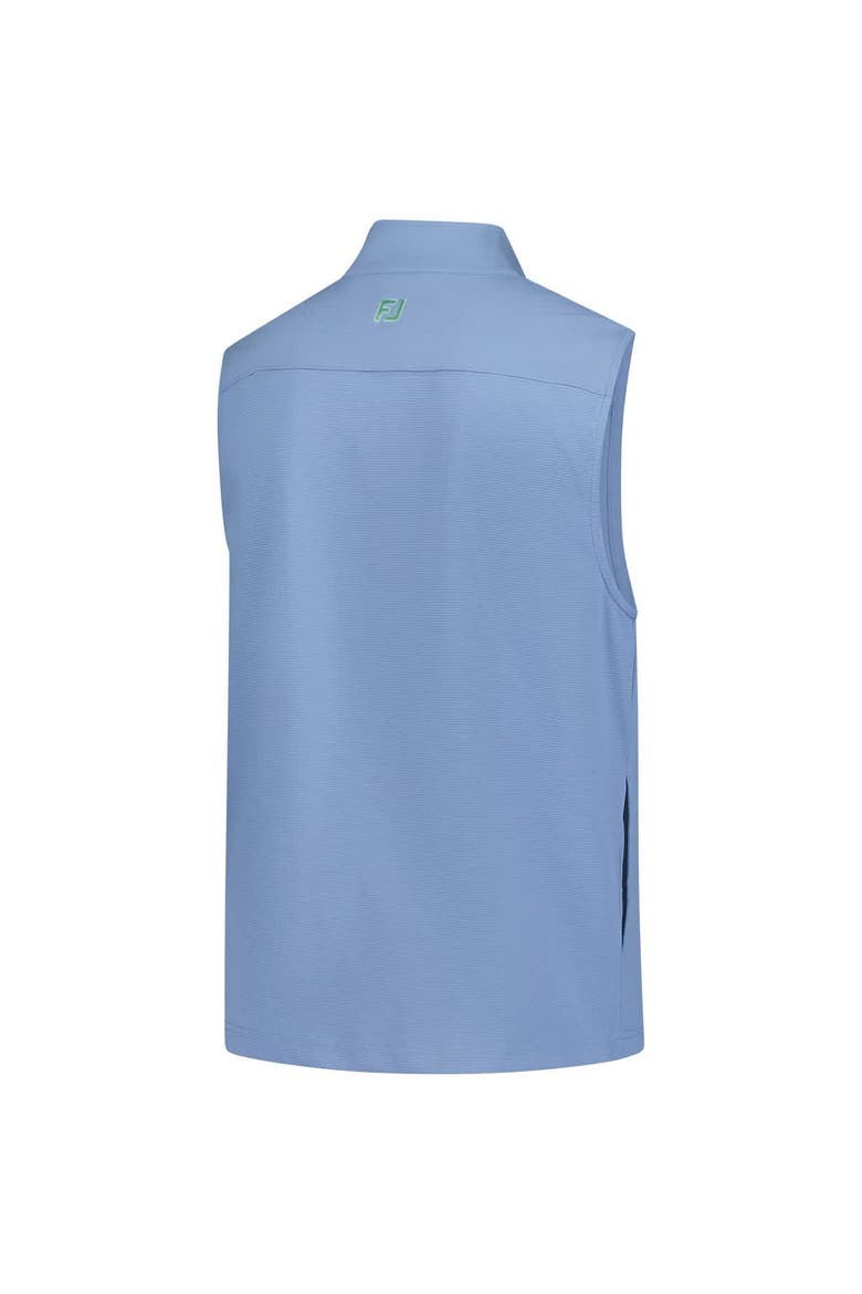 Men's FootJoy  Blue WM Phoenix Open Ottoman Knit Full-Zip Vest, Alternate, color, Blue