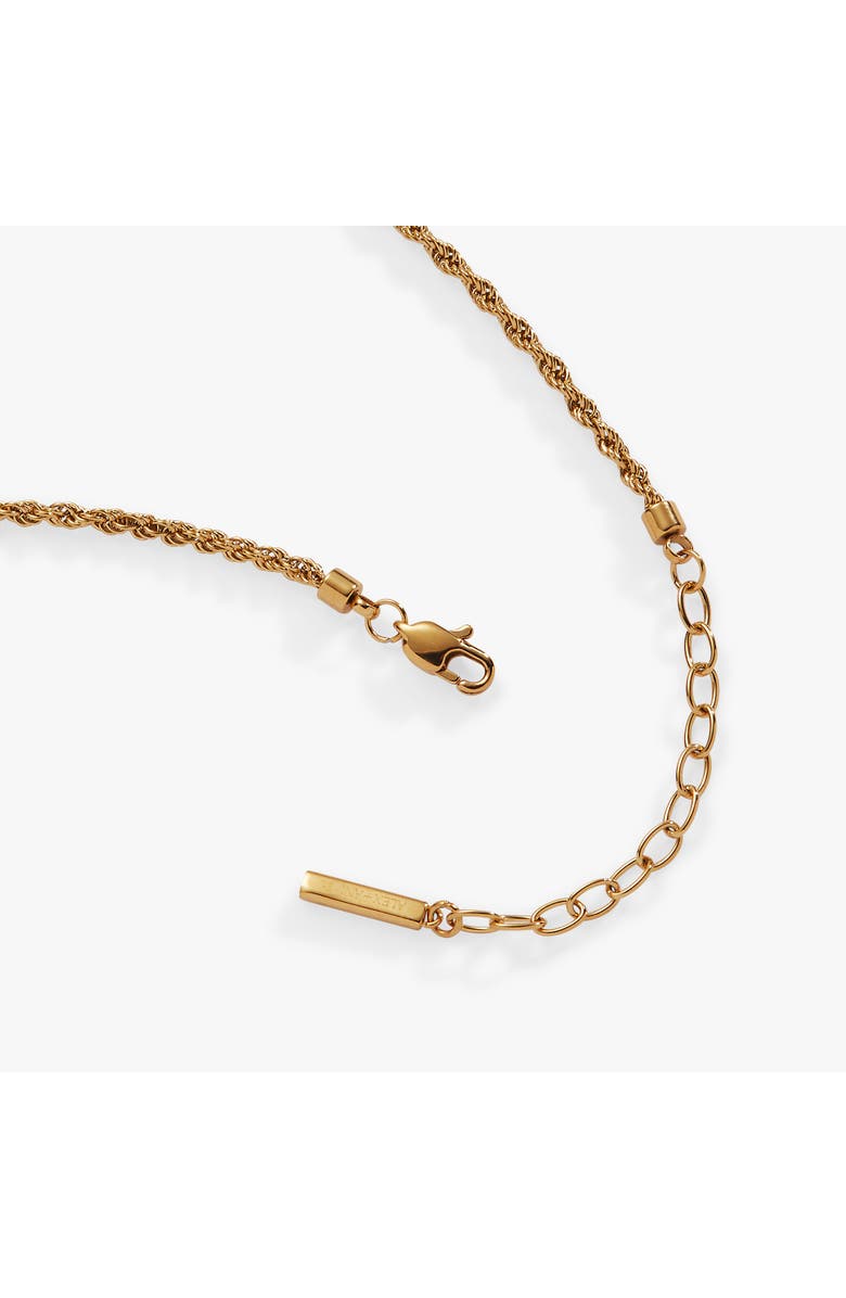 Alex and Ani Mini Rope Chain Anklet, Alternate, color, Gold