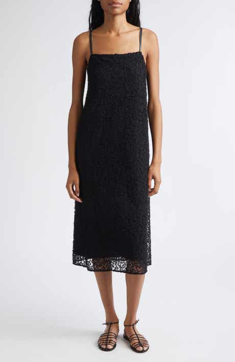 Virginie Embroidered Fringe Mesh Slipdress