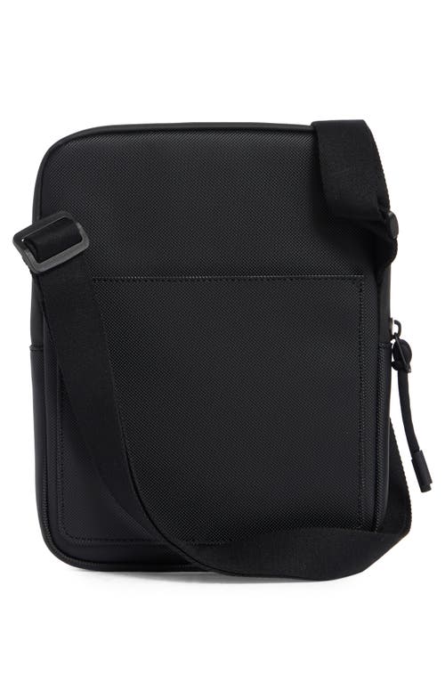 Lacoste Flat Crossover Bag In Black