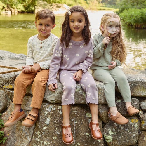 Modern Moments™ By Gerber Henley Shirt & Pant Set In Light Beige Trees