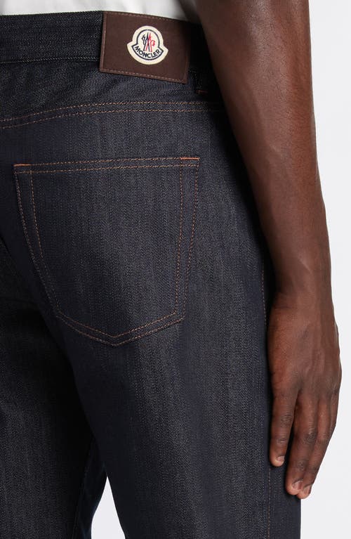 Moncler Straight Leg Jeans In Blue