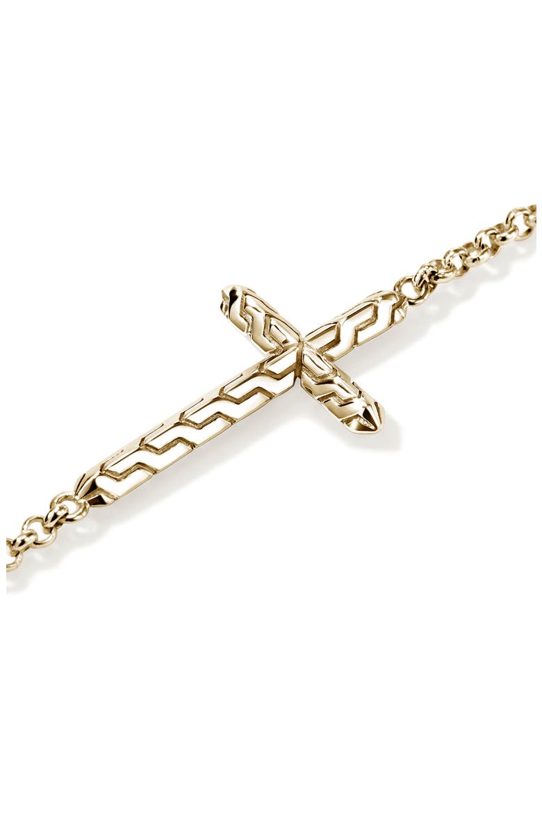 JH Essential Cross Bracelet, Alternate, color, GOLD