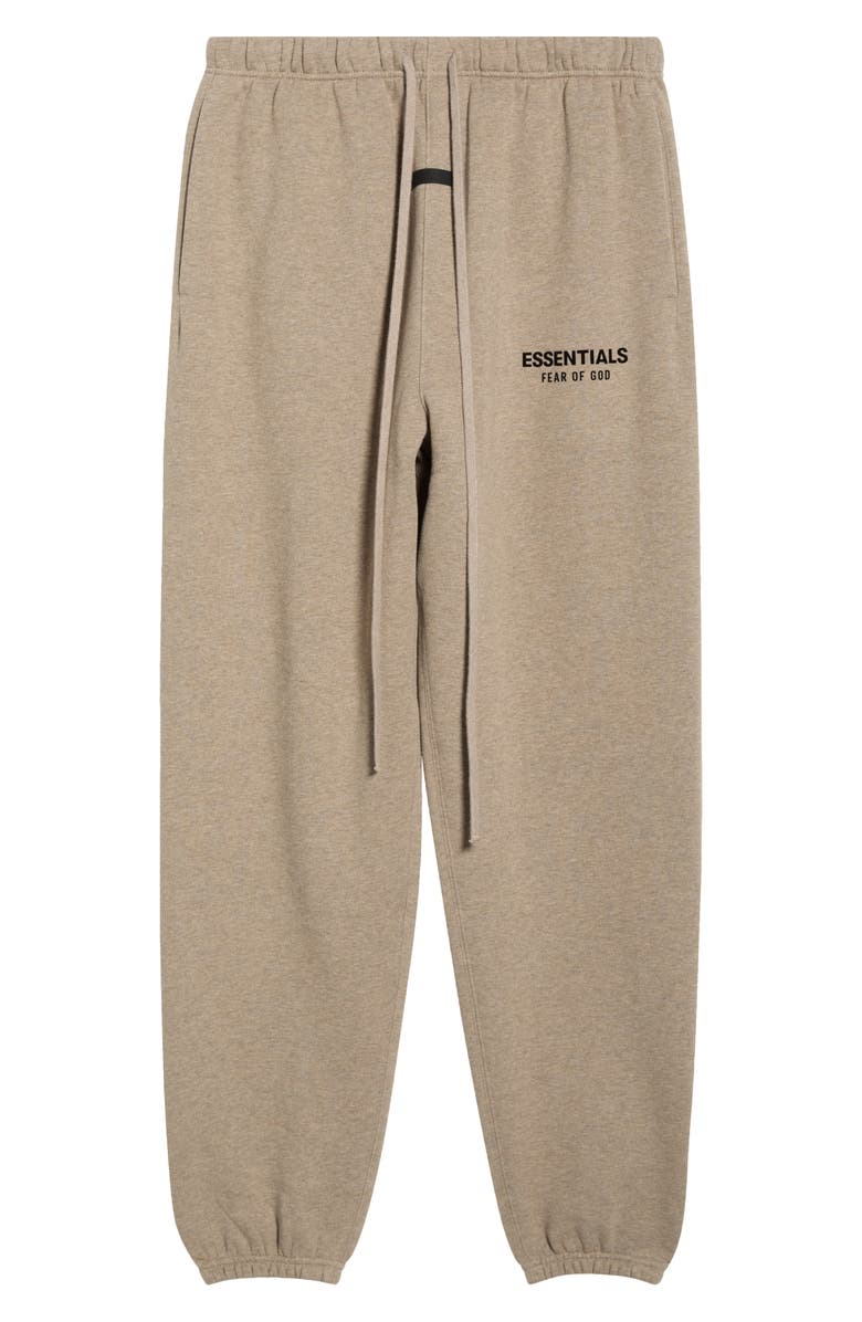 Fear of God Essentials Classic Fleece Sweatpants, Alternate, color, Vintage Black / White