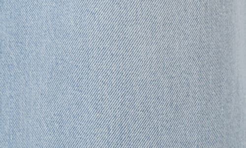 Agolde Crossed Denim Wide Leg Pants In Denim Light Blue