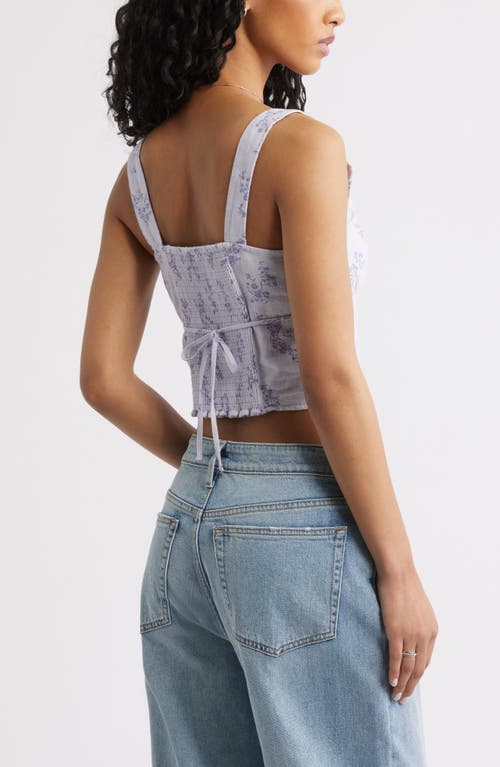 Bp. Linen Blend Corset Top