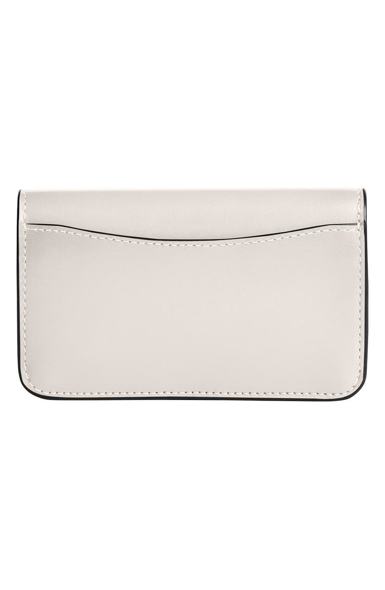 COACH Essential Slim Bifold Leather Card Case, Alternate, color, Chalk