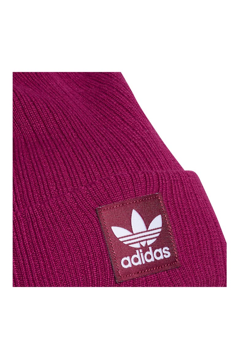 Logo Rib Beanie, Alternate, color, POWER BERRY PURPLE