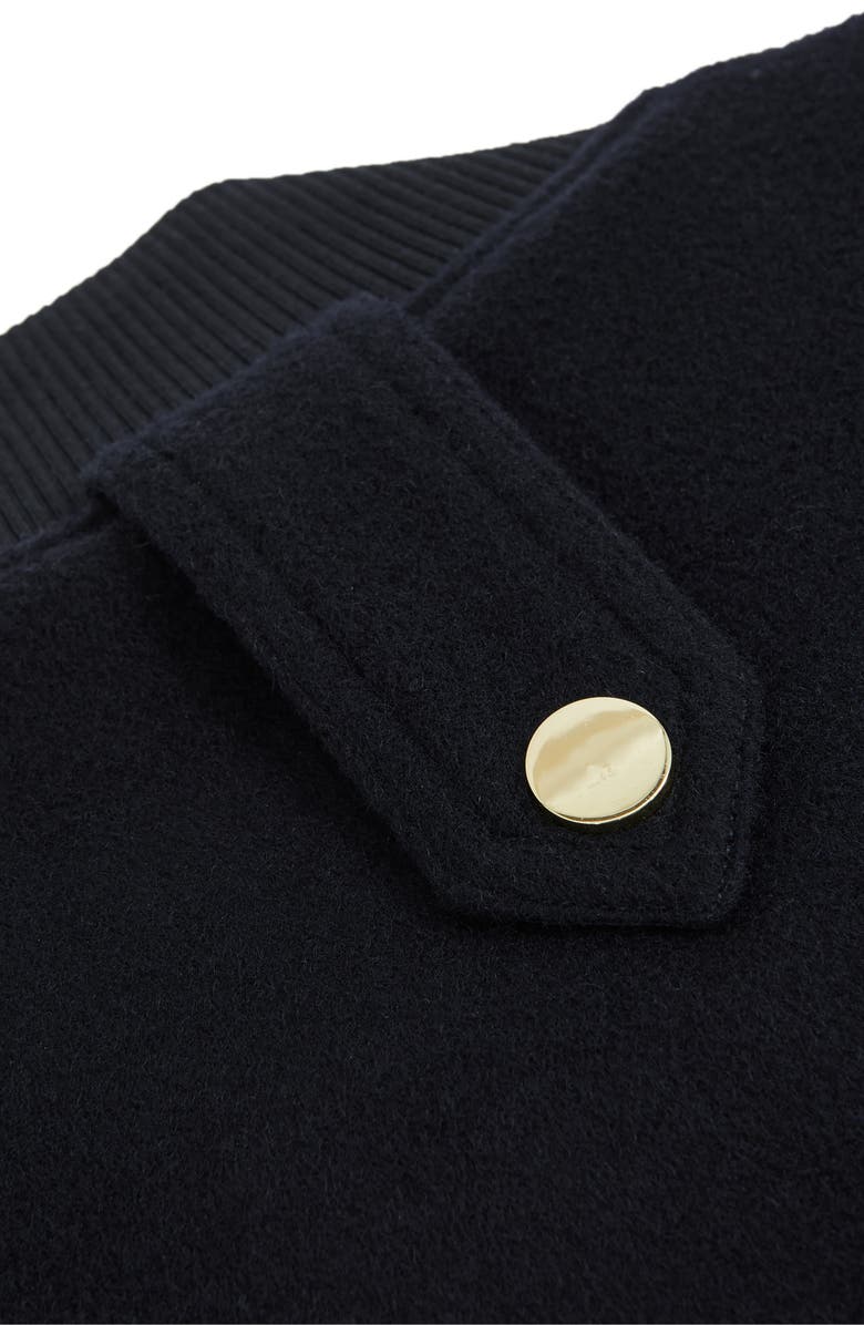 Reiss Cleo Wool Bomber Jacket, Alternate, color, Navy