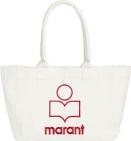 Isabel Marant Yenky Embroidered Logo Canvas Tote