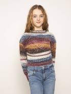 Central Park West Josie Pointelle Drop Shoulder Sweater