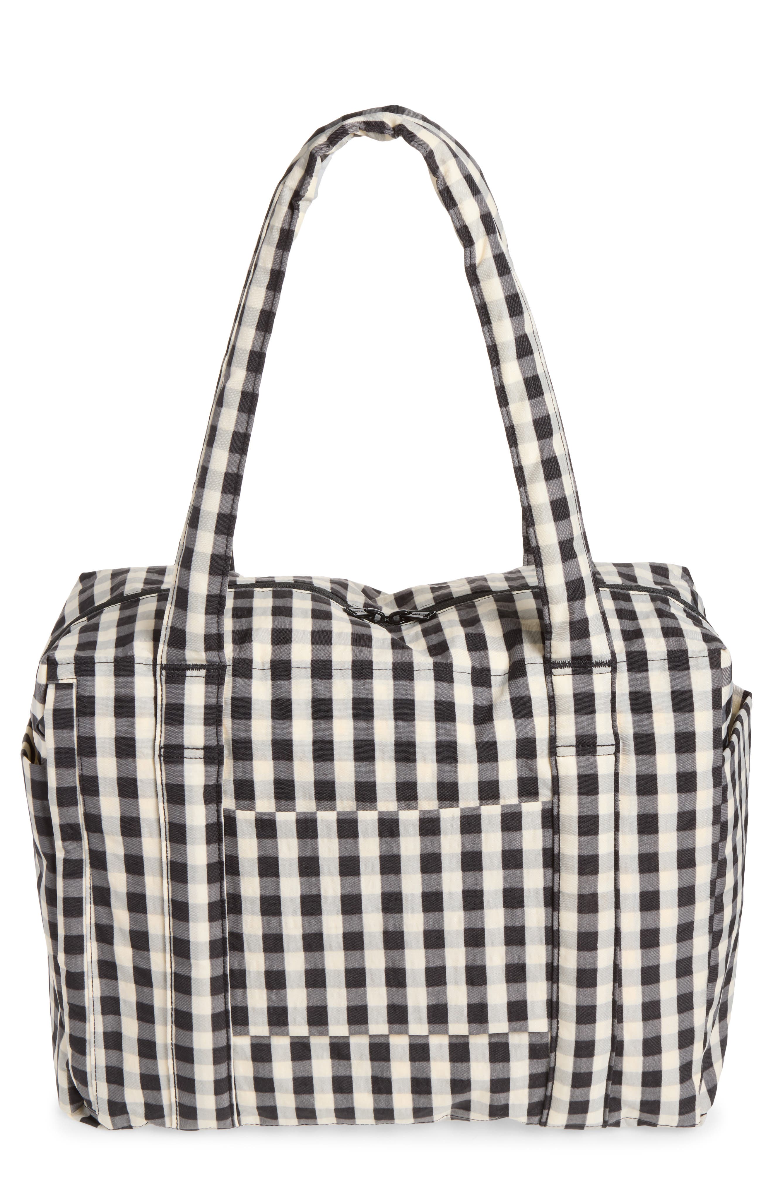 selected BLACK AND CREAM GINGHAM