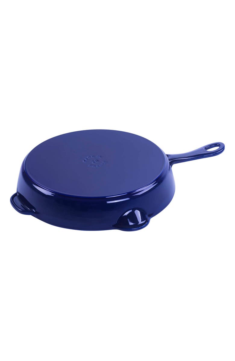 Staub 11-Inch Enameled Cast Iron Traditional Deep Skillet, Alternate, color, Dark Blue