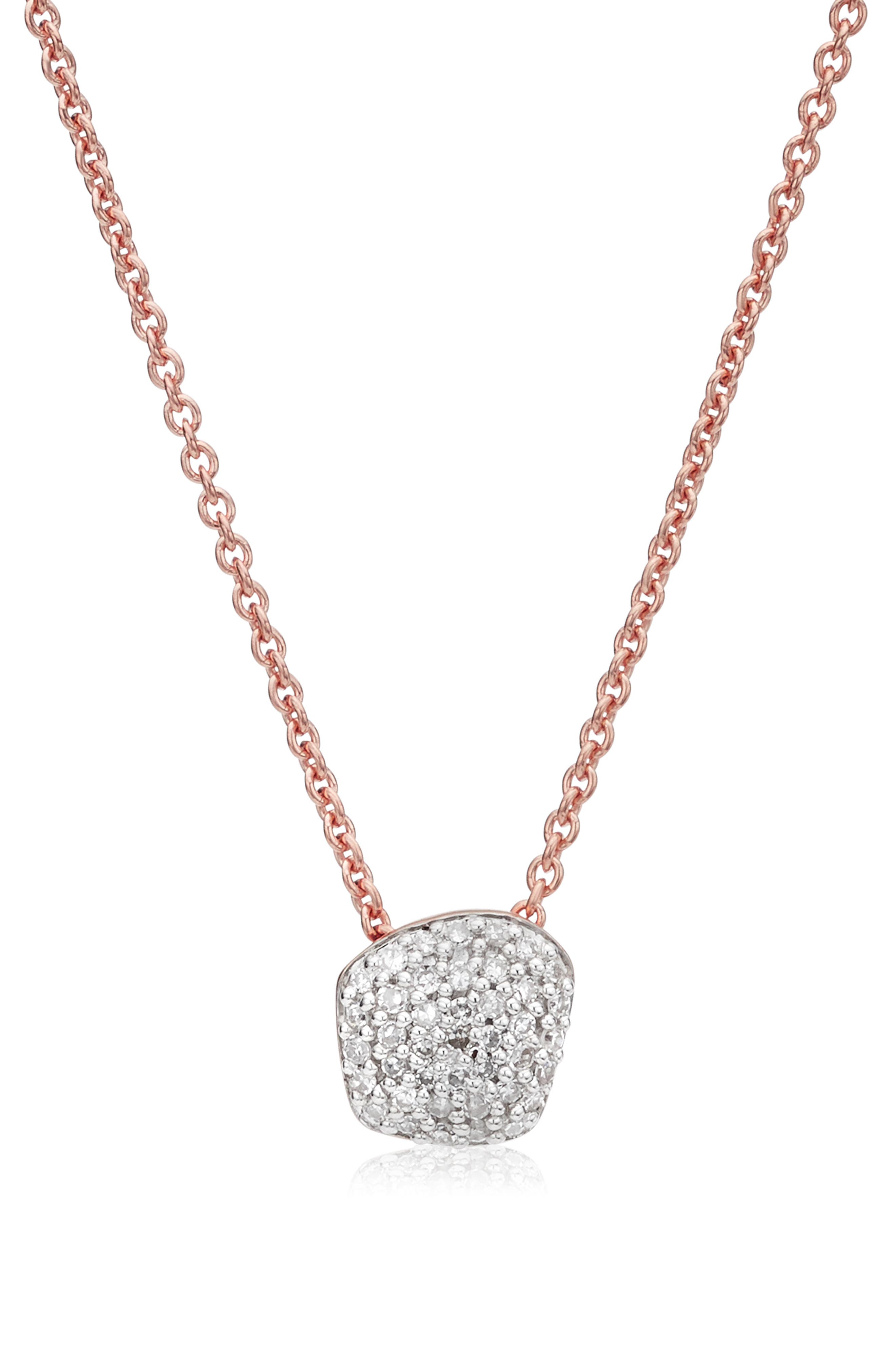 Monica Vinader Nura Mini Nugget Pendant Necklace