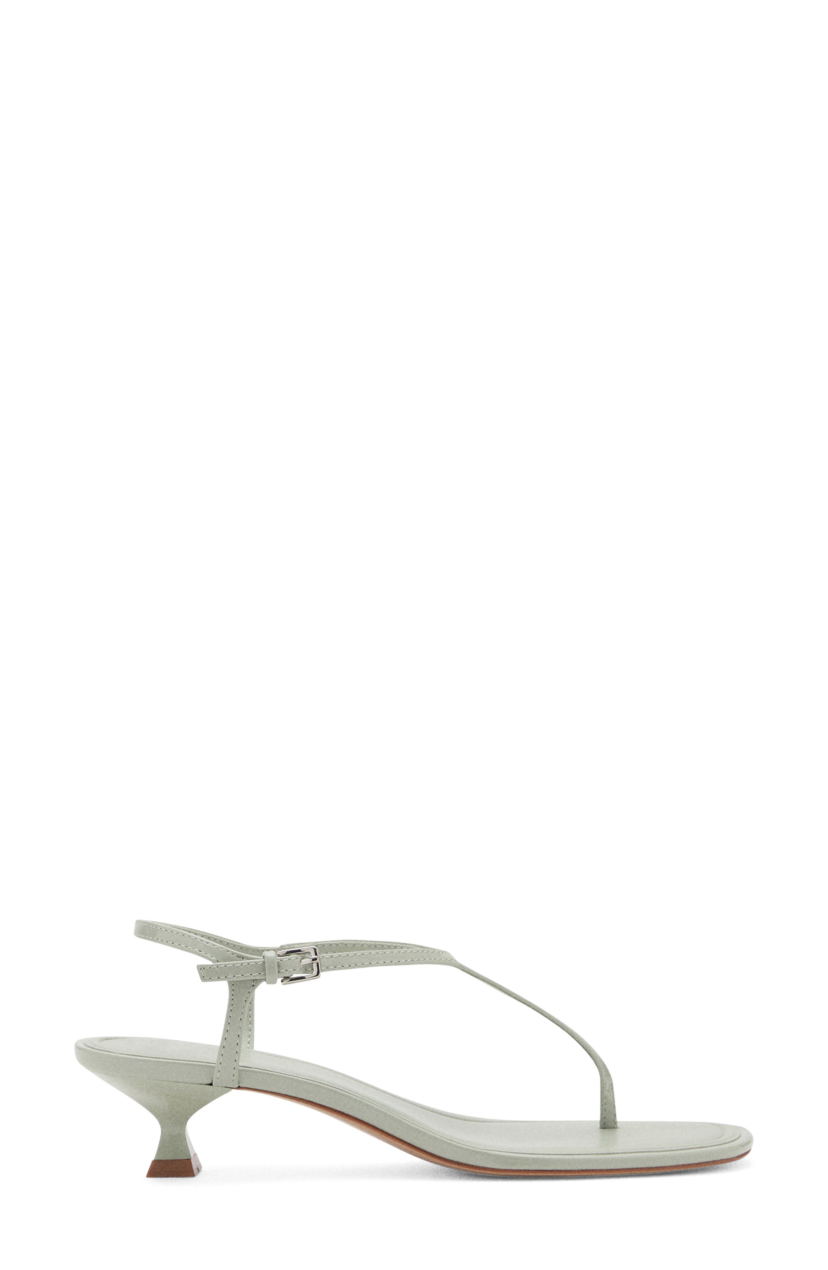 MANGO T-Strap Sandal, Alternate, color, Pastel Green