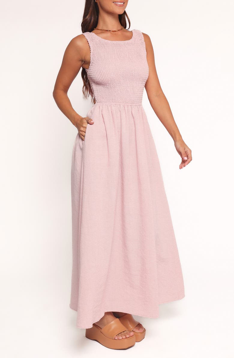 Petal & Pup Lillie Smocked Sundress, Alternate, color, Pale Pink