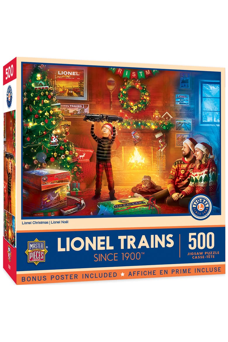 Lionel Trains Christmas 1000pc Puzzle, Main, color, Multicolor