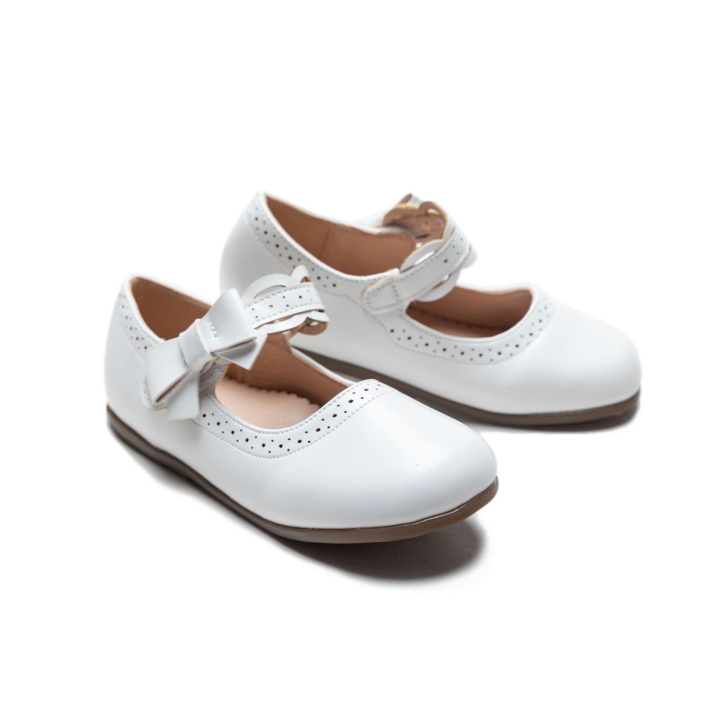 Tulleen Ribbon Banded Flats, Main, color, White