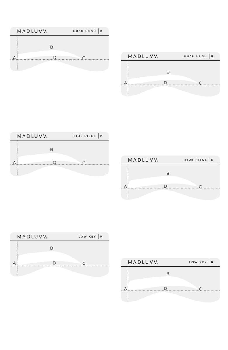 MADLUVV On the DL Brow Stencil Set, Main, color,