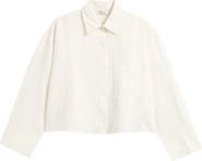 Madewell Linen & Cotton Straight Hem Shirt