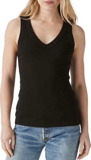 Michael Stars Maya Cotton V-Neck Tank | Nordstrom