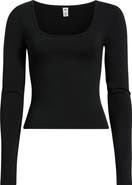 BP. Deep Scoop Neck Long Sleeve Tee