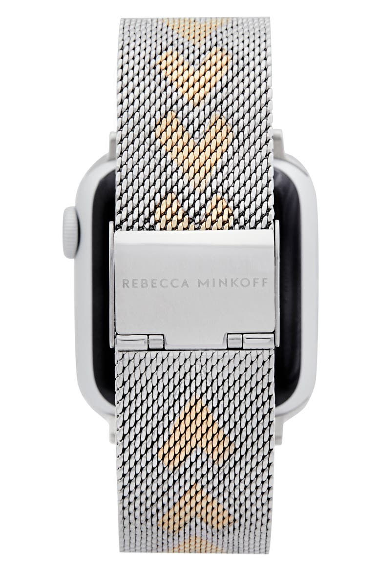 Heart Apple Watch® Bracelet, Alternate, color, SILVER/ GOLD