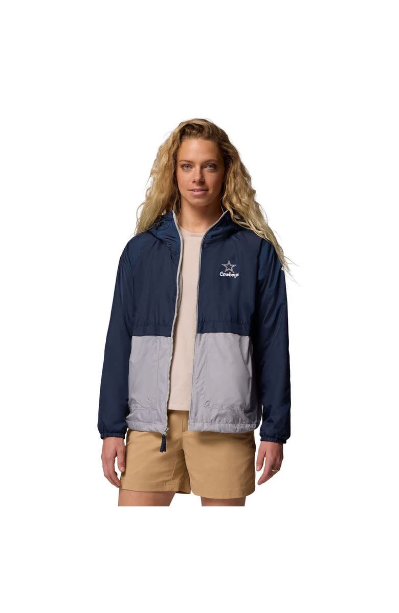 Columbia Women's Columbia Navy/Gray Dallas Cowboys Spire Hoodie Windbreaker, Alternate, color, Navy