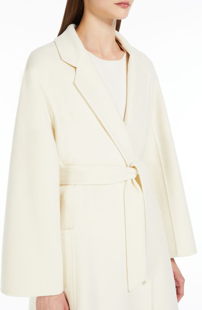 Max Mara Ludmilla Double Face Cashmere Coat, Alternate, color, White