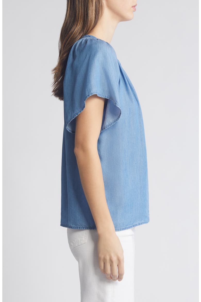 Lora Denim Top, Alternate, color, MEDIUM WASH