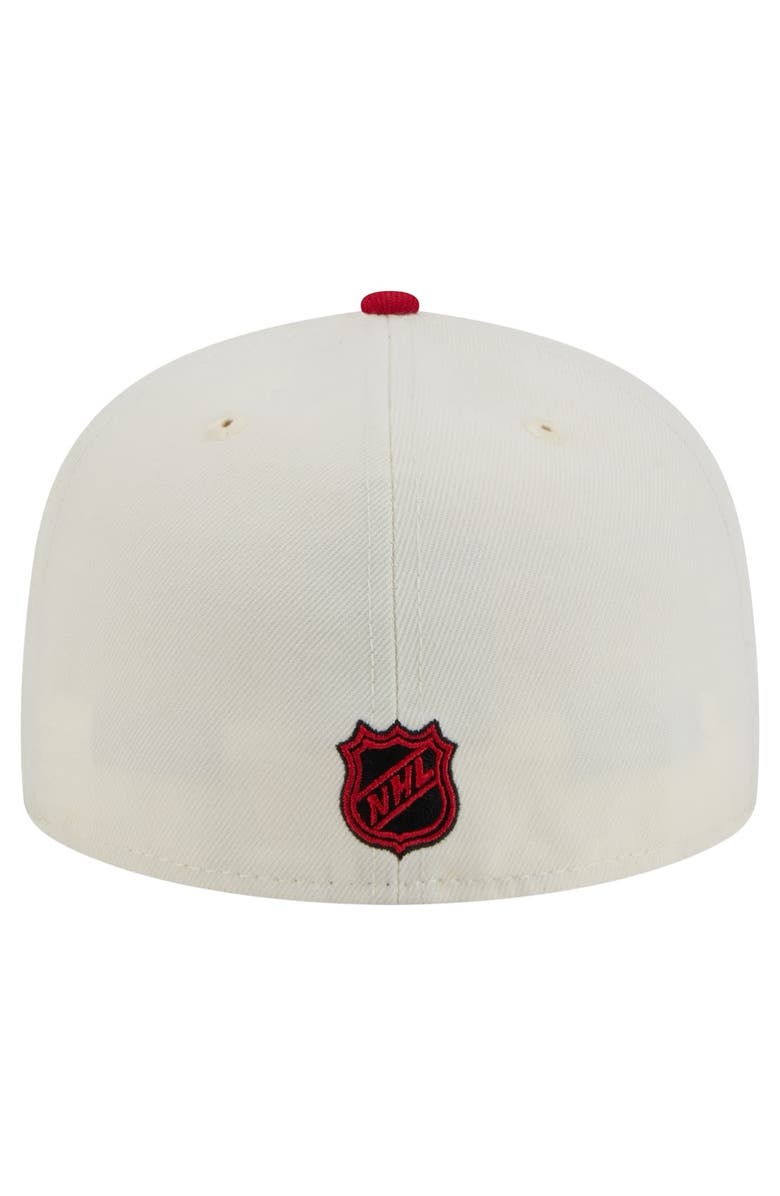 New Era Men's New Era  White Carolina Hurricanes Chrome Two-Toned 59FIFTY Fitted Hat, Alternate, color, 