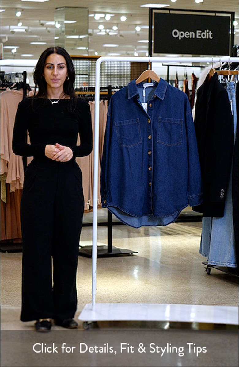 Anicia Denim Button-Up Shirt, sales video thumbnail